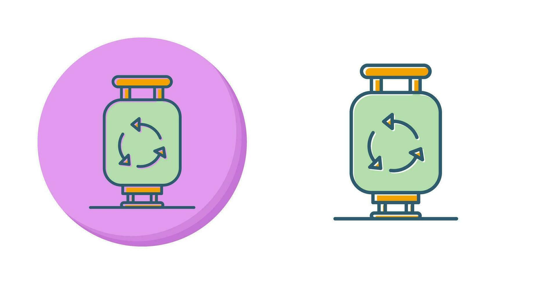 Gas Cylinder Vector Icon