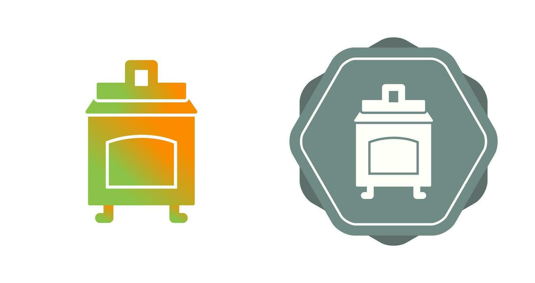 Coal Furnace Vector Icon