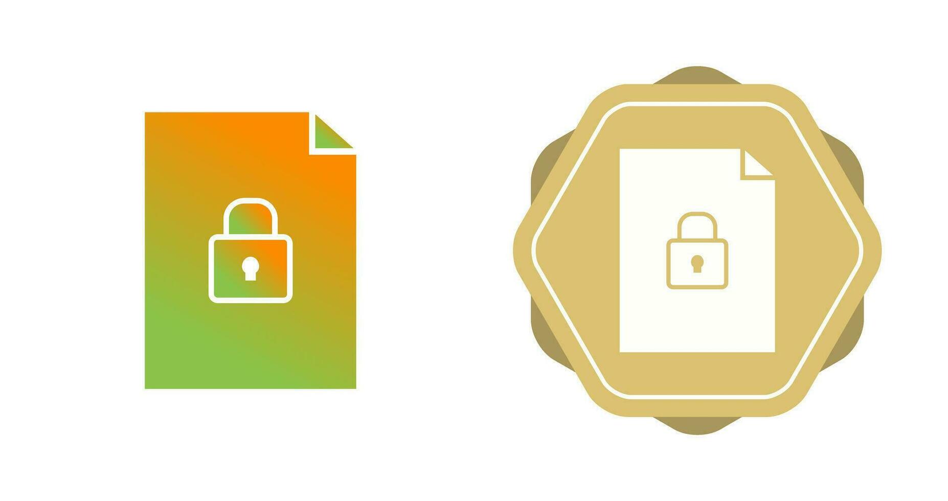 Secure Document Vector Icon