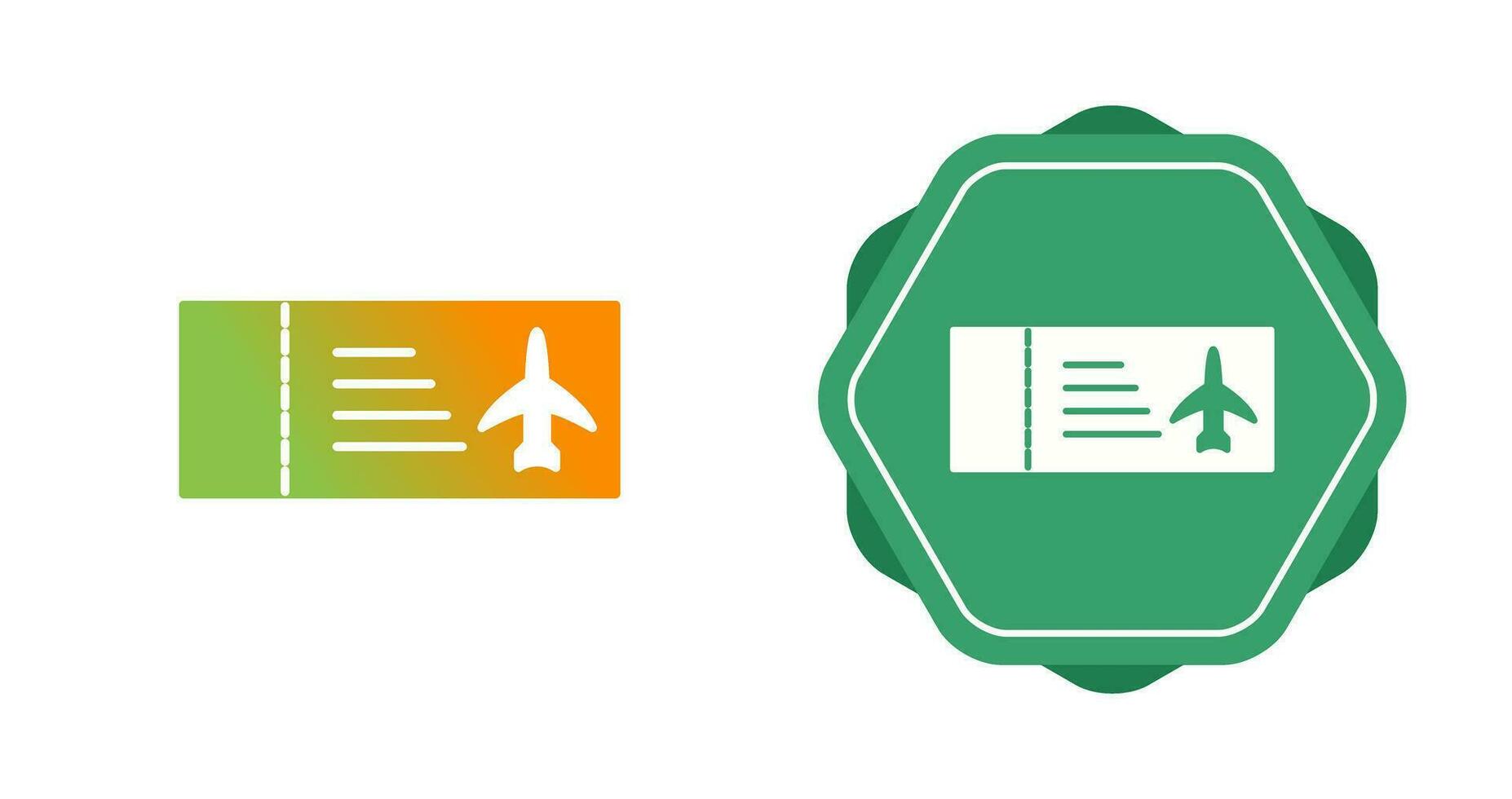 Plane Tickets Vector Icon