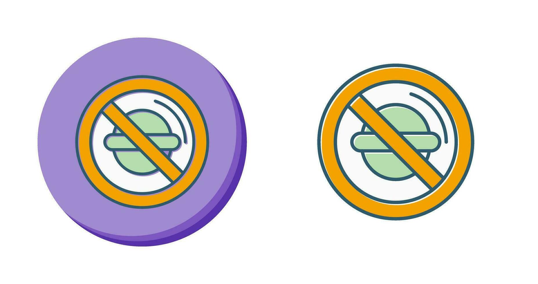 No Food Vector Icon