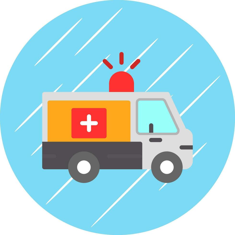 Ambulance Vector Icon Design