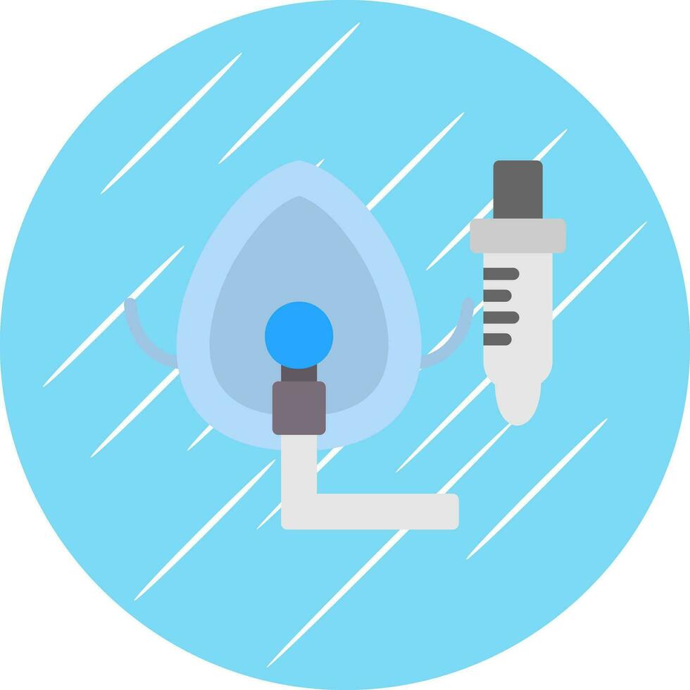 Oxygen Mask Vector Icon Design