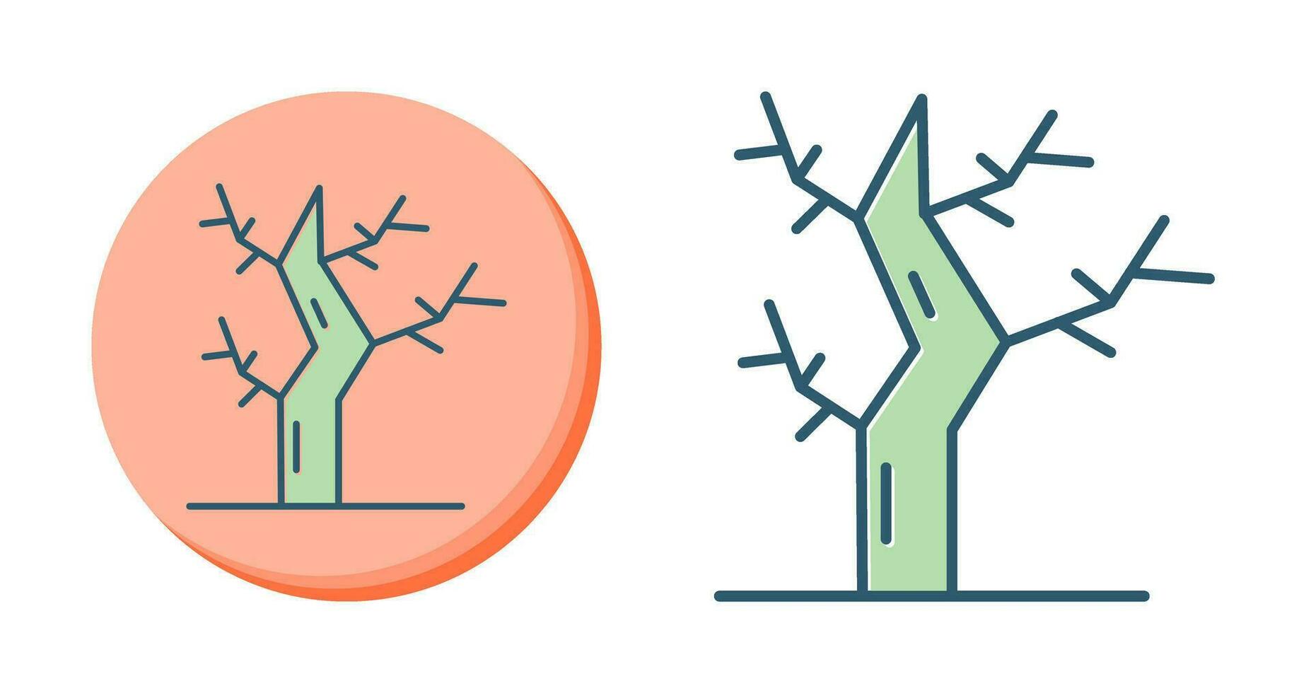 Dry Tree Vector Icon