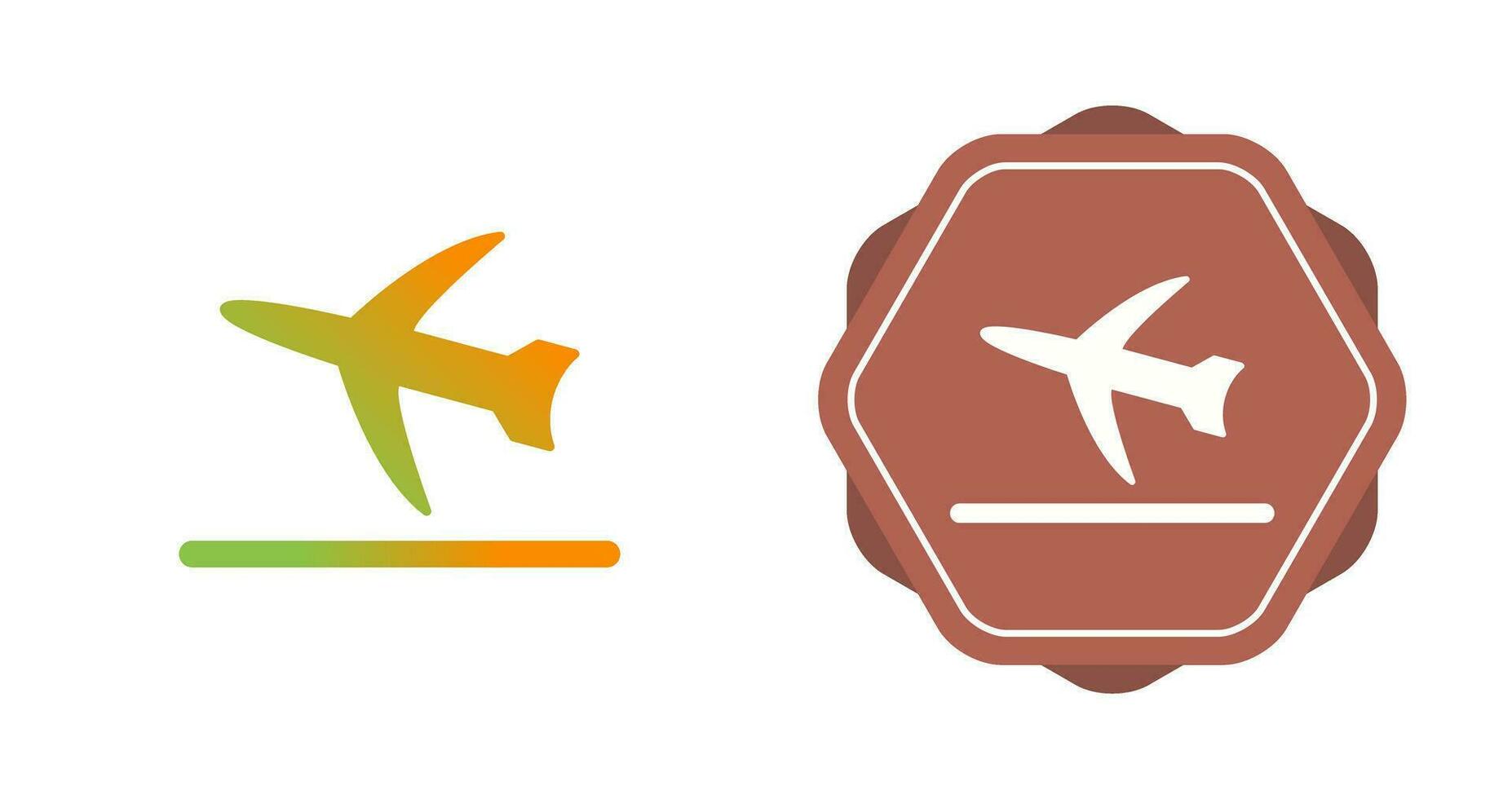 icono de vector de despegue de vuelo