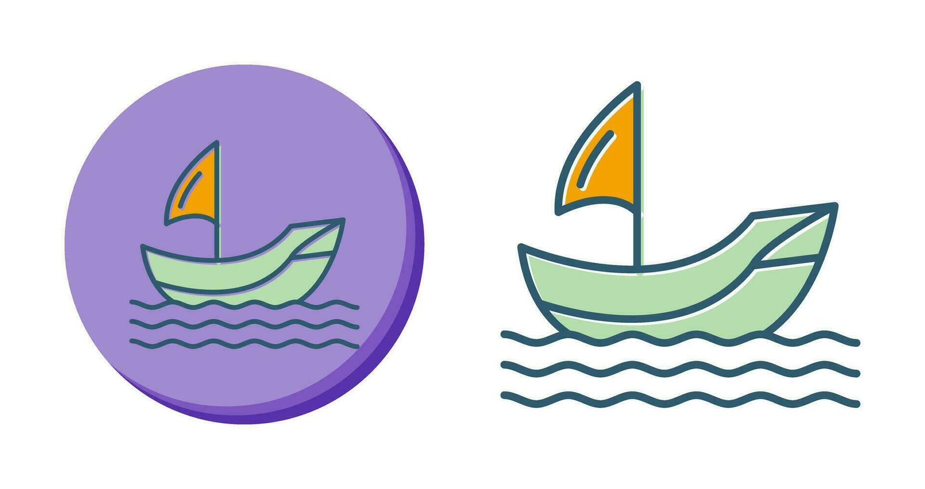 icono de vector de barco