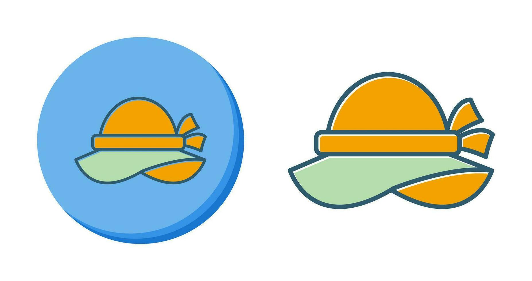 icono de vector de sombrero de pamela