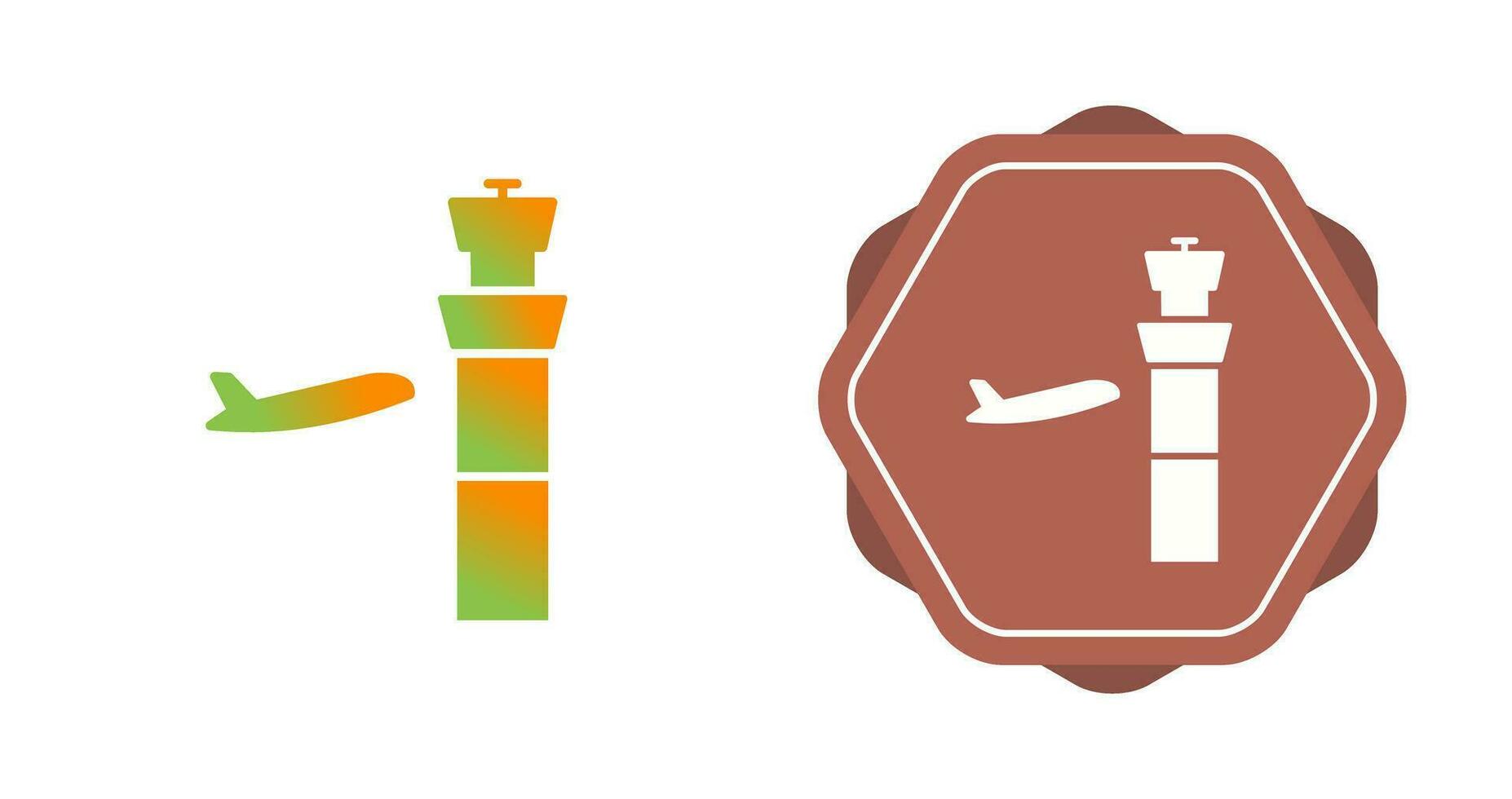 icono de vector de torre de control de aire