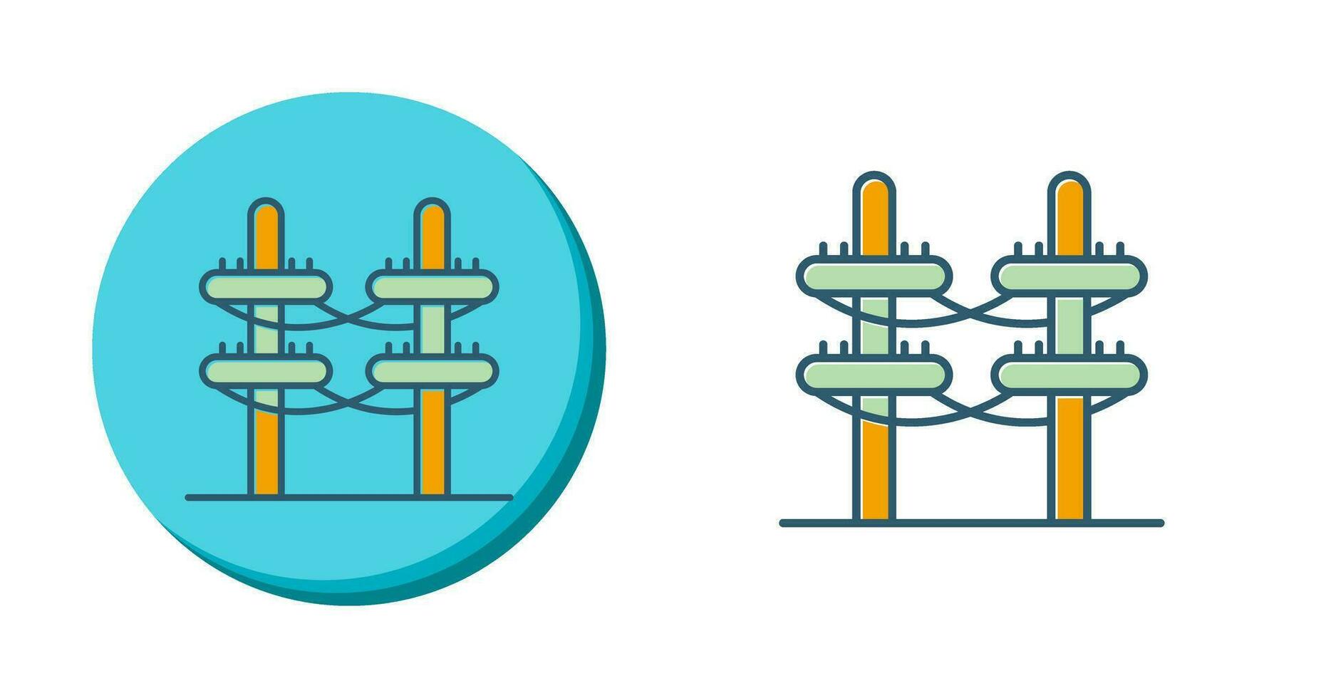 icono de vector de torre eléctrica