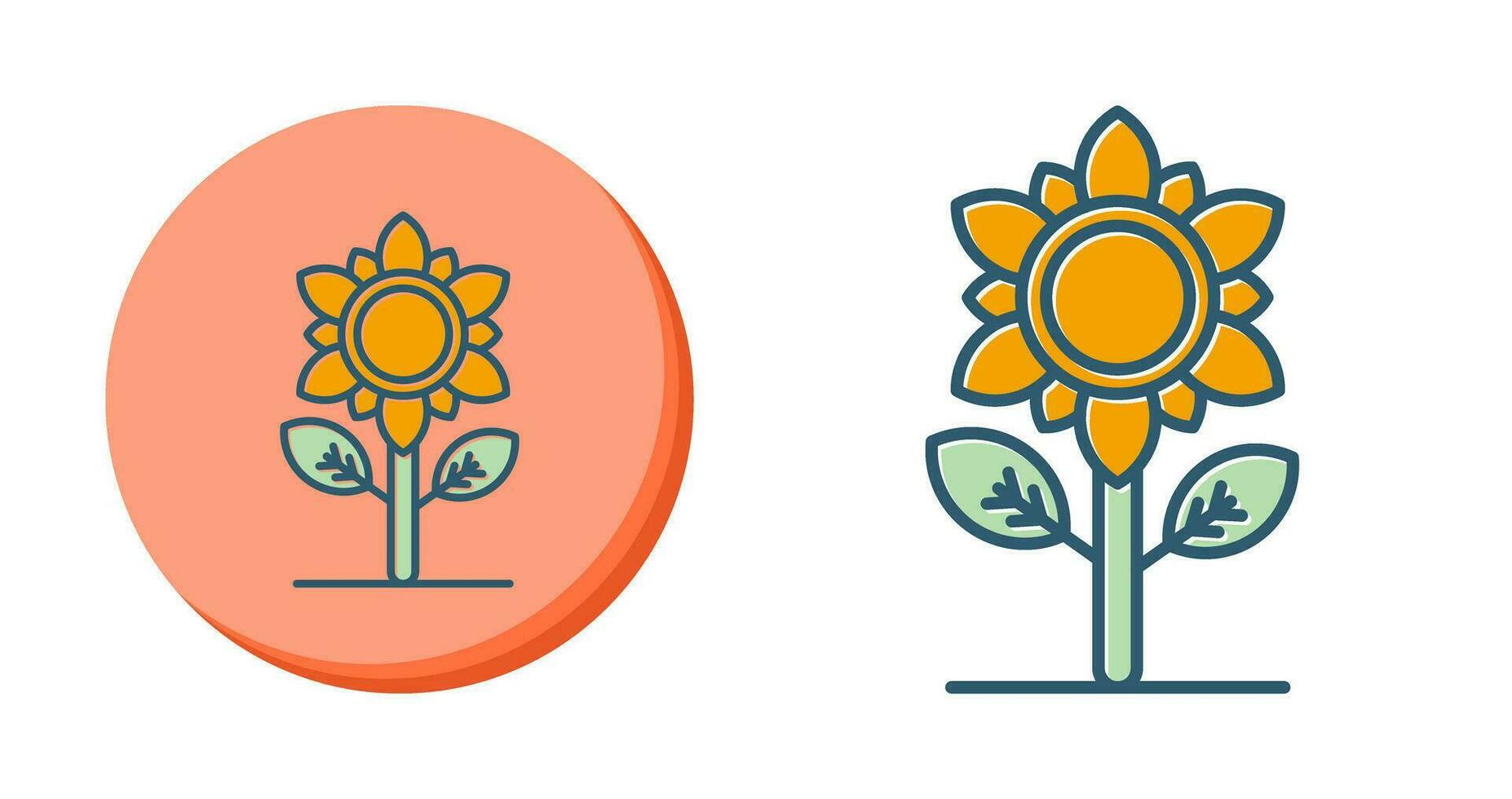 icono de vector de girasol