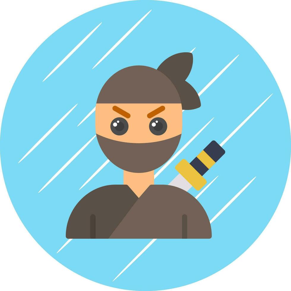 Ninja Vector Icon Design