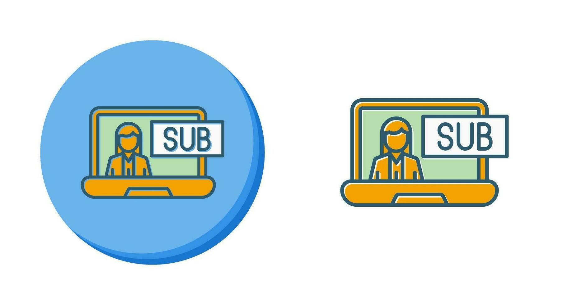 Subscriber Model Vector Icon