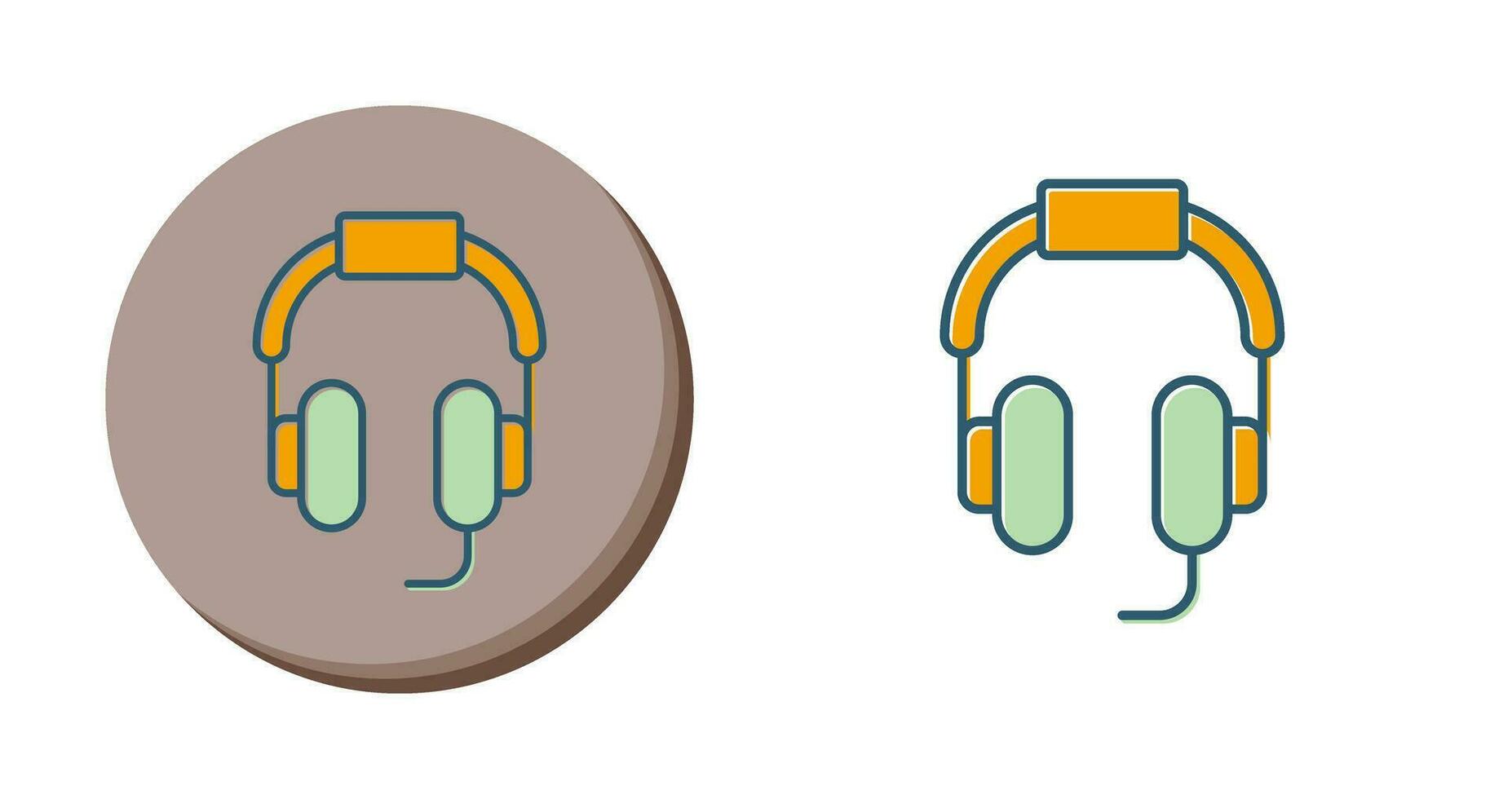 icono de vector de auriculares