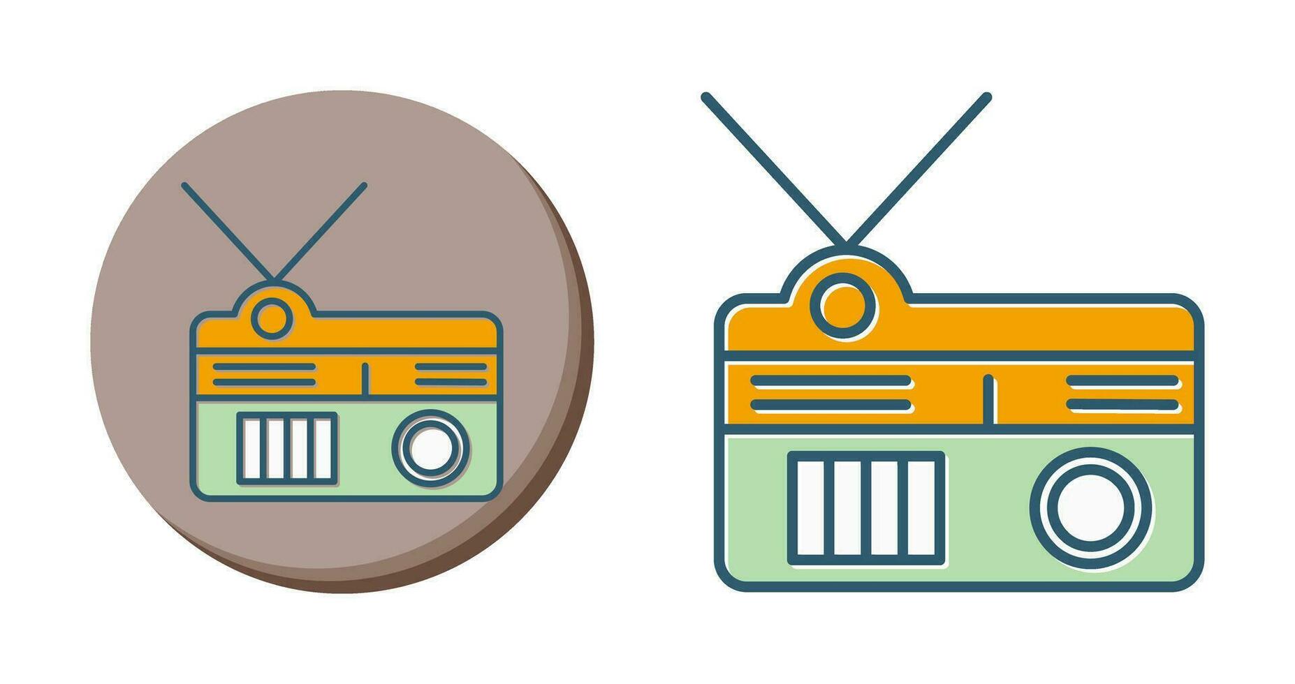 icono de vector de radio