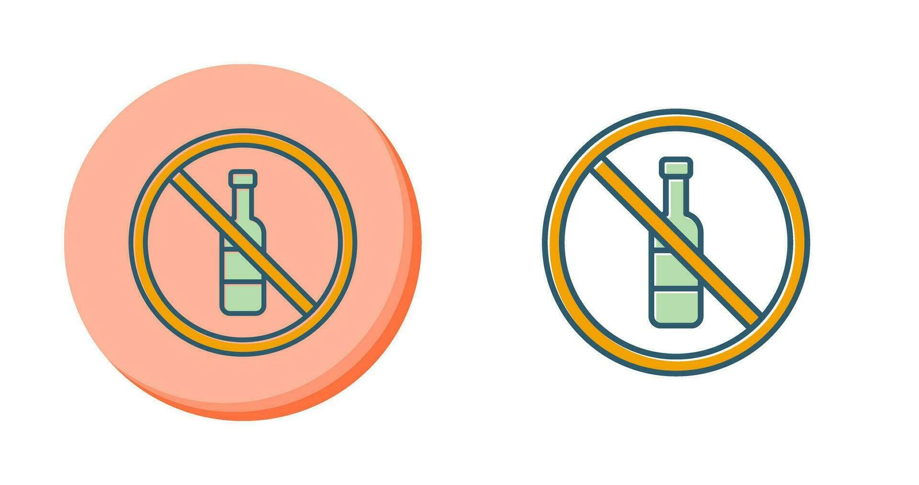 No Alcohol Vector Icon