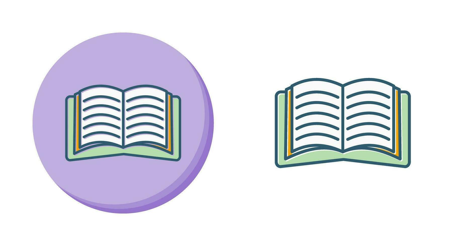 Open Book Vector Icon