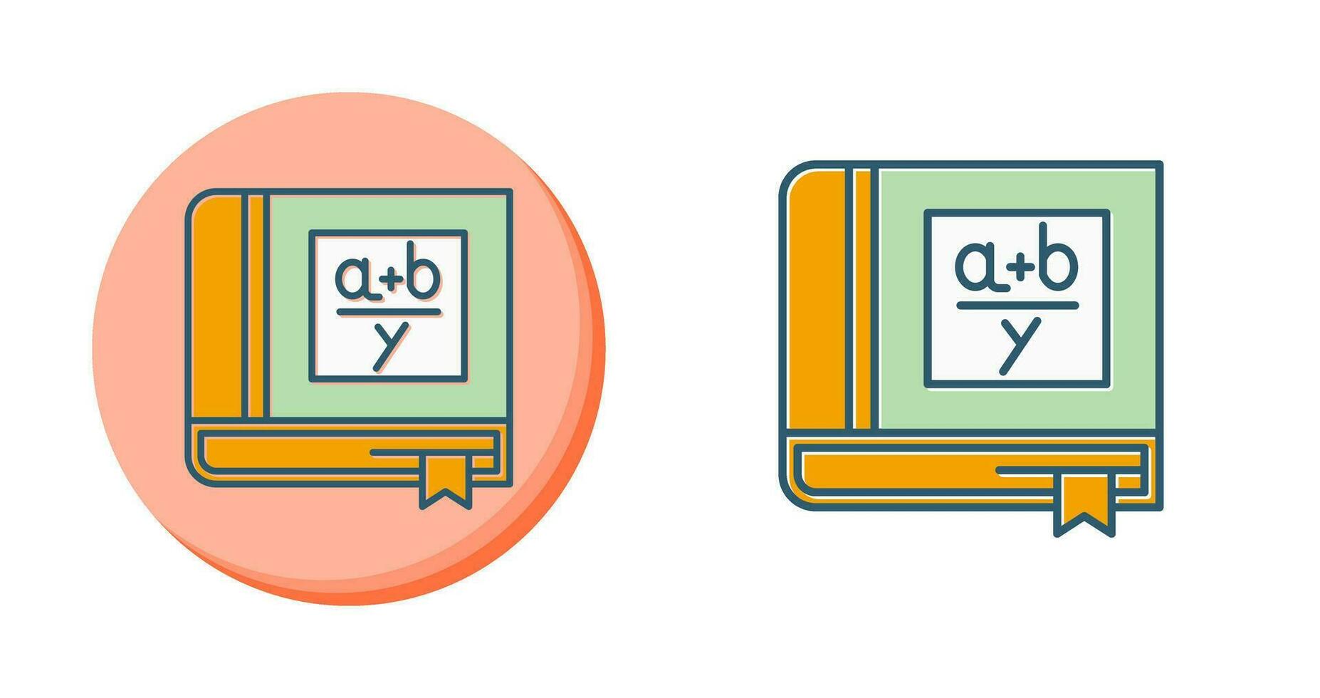 Algebra Book Vector Icon