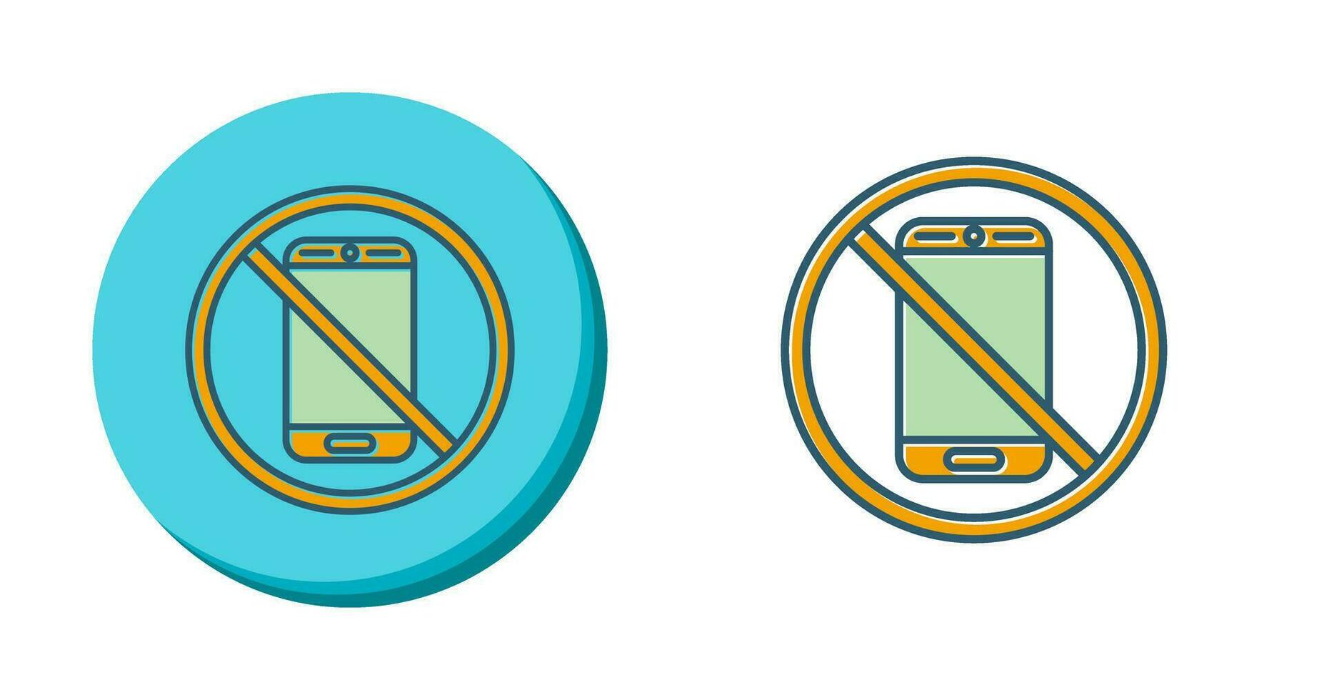 No Phone Vector Icon