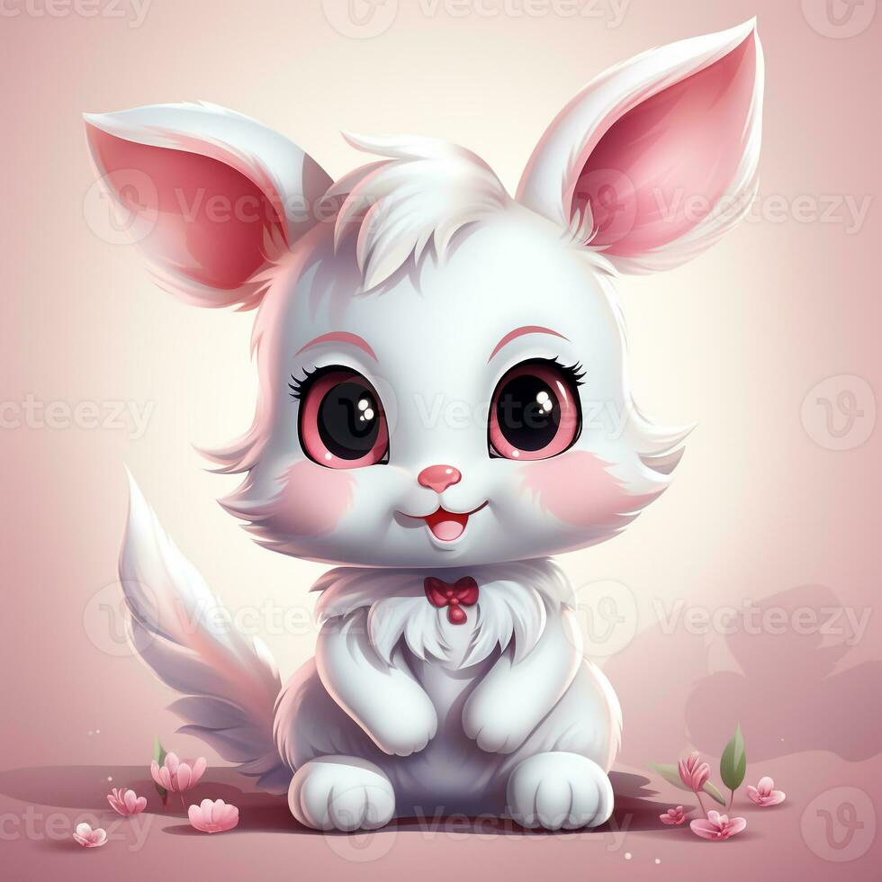 cute rabbit cartoon photo
