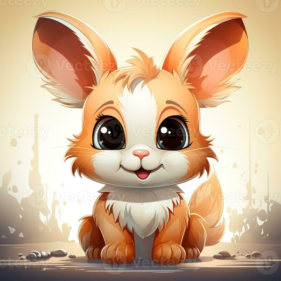 cute rabbit cartoon photo
