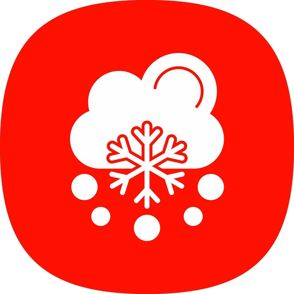 Snowfalling Vector Icon Design