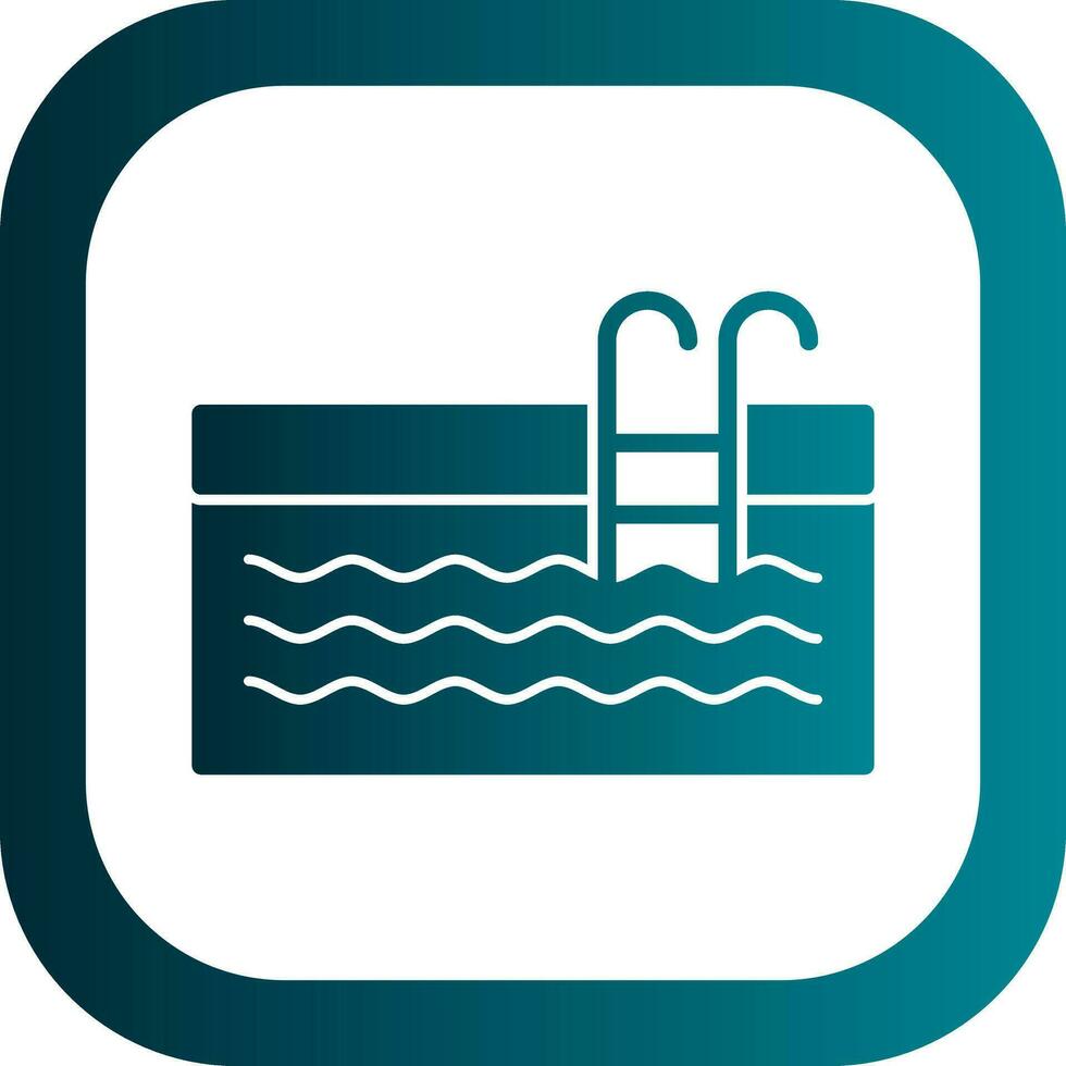 Swimming Pool Vector Icon Design