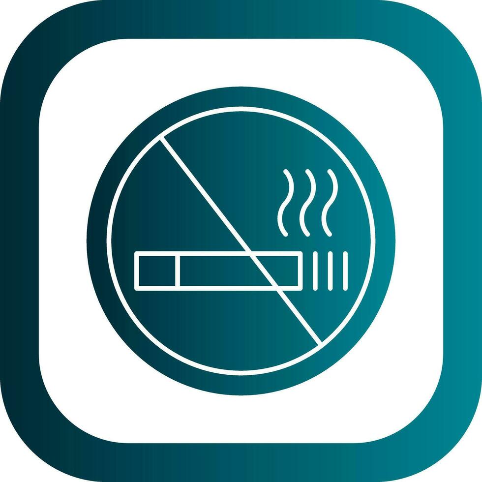 No Smoking Vector Icon Design