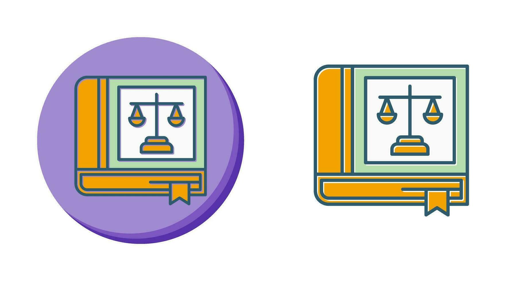 Law Book Vector Icon