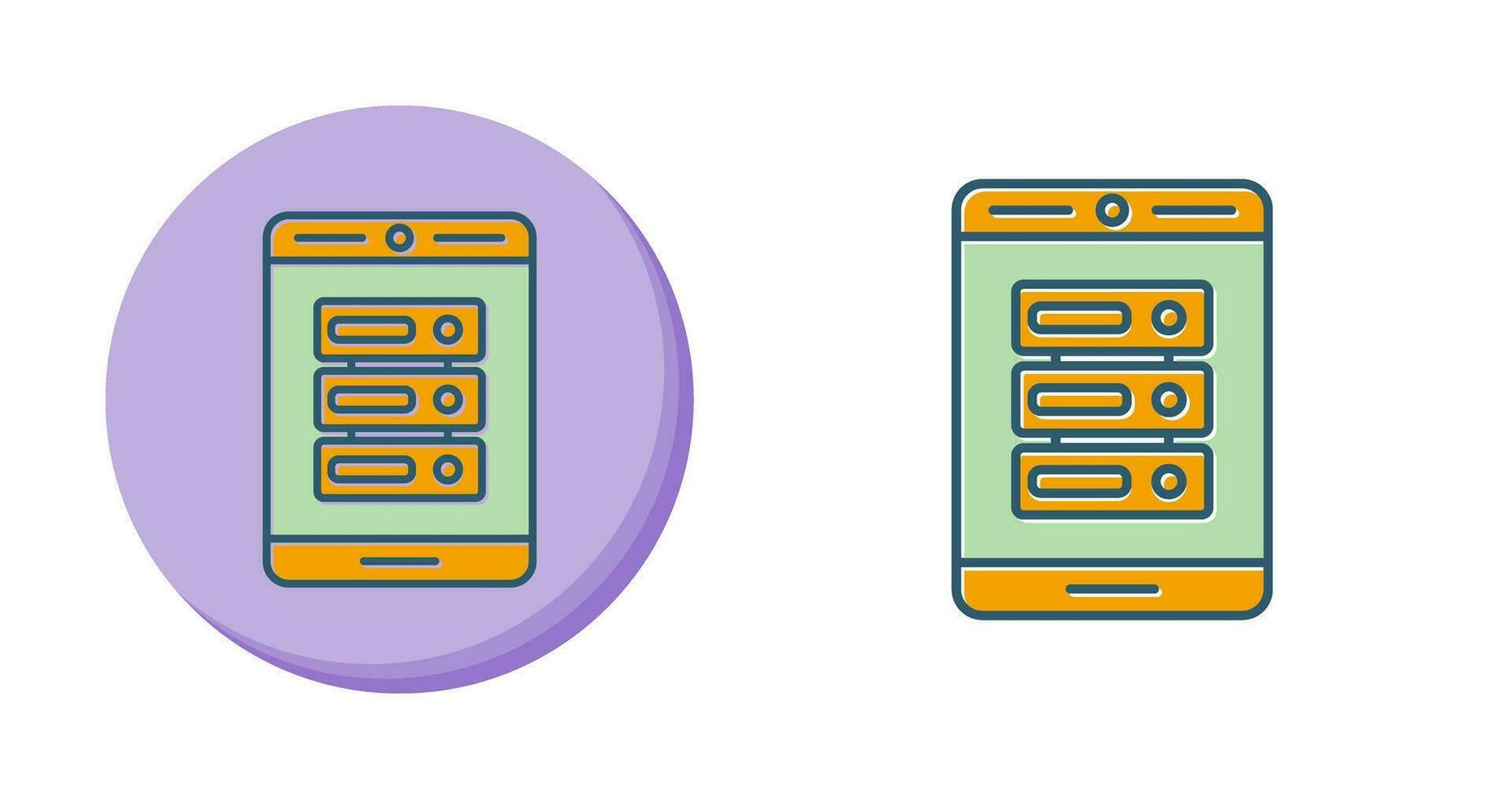 icono de vector de teléfono de datos