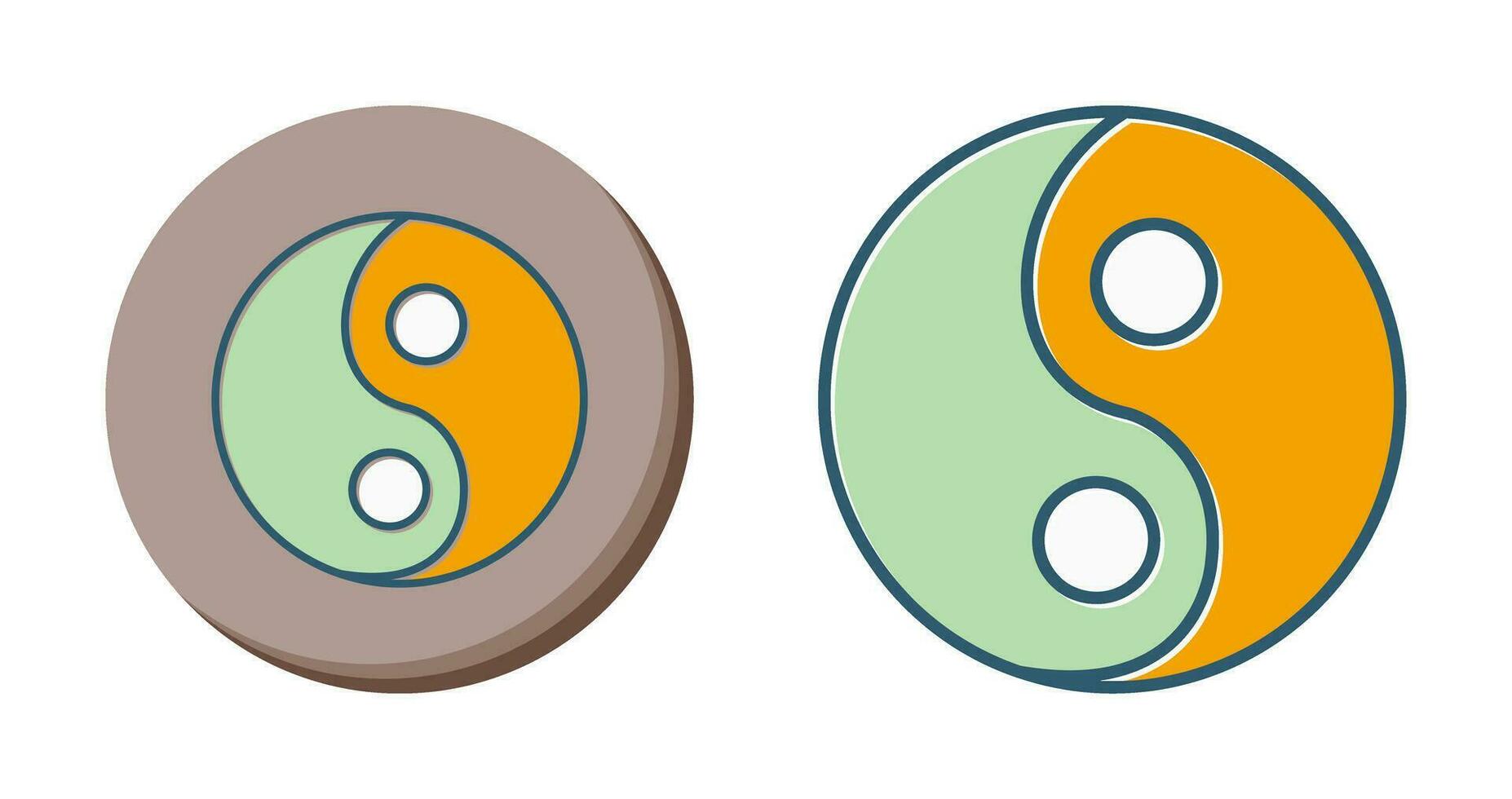 Yin Yang Vector Icon