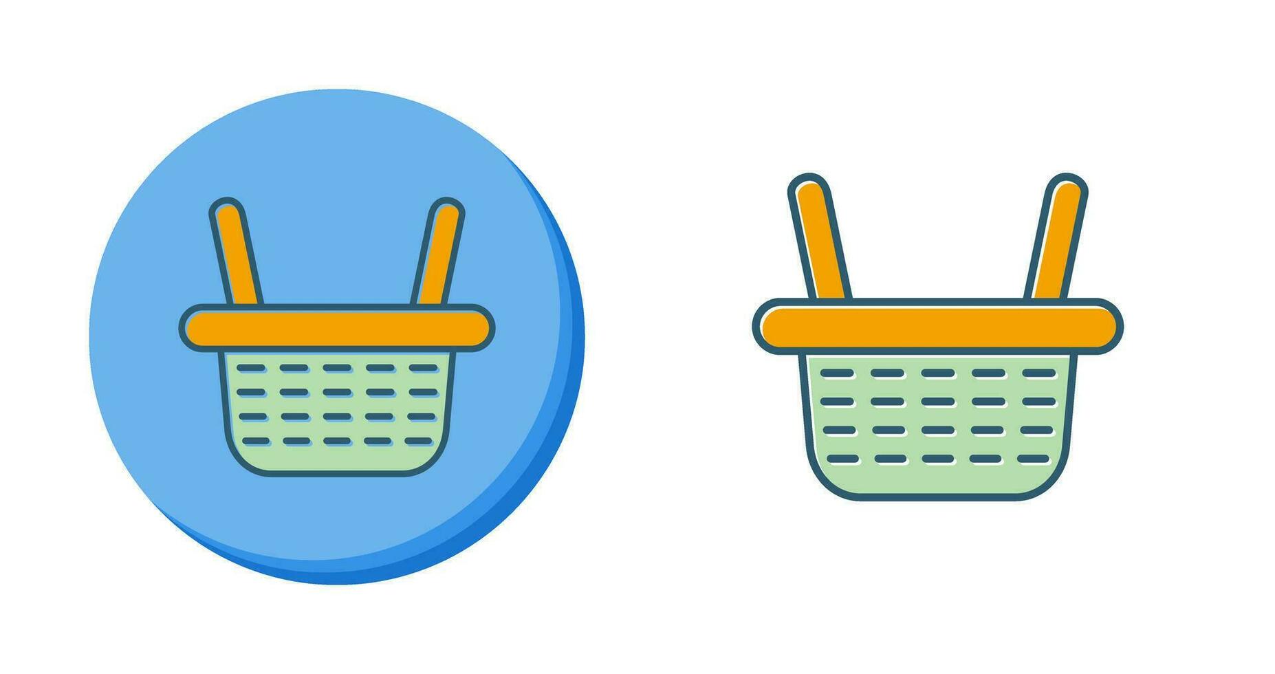 icono de vector de cesta de compras