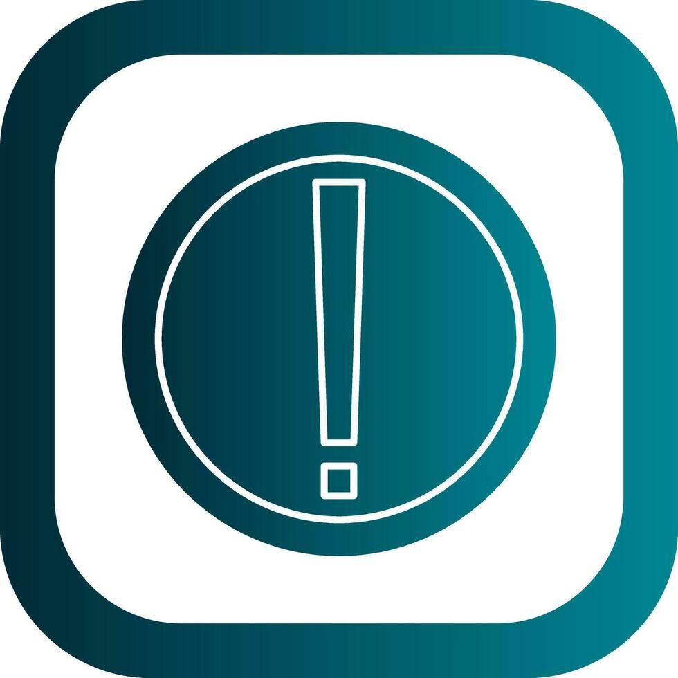 Exclamation Mark Vector Icon Design