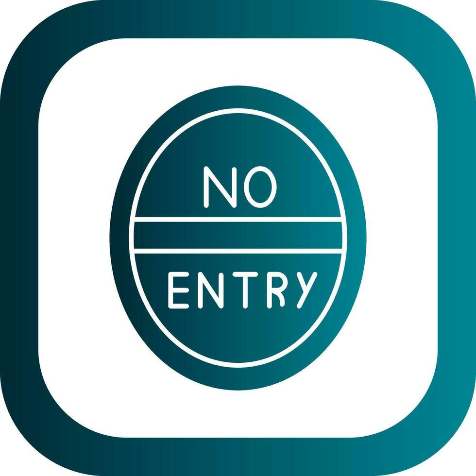 No Entry Vector Icon Design