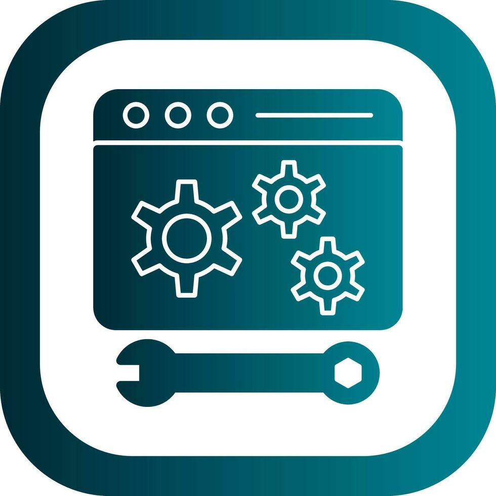 Web maintenance Vector Icon Design