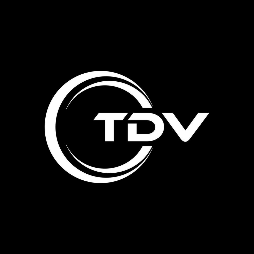 TDV Letter Logo Design, Inspiration for a Unique Identity. Modern Elegance and Creative Design. Watermark Your Success with the Striking this Logo. vector