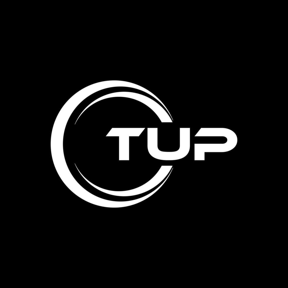 TUP Letter Logo Design, Inspiration for a Unique Identity. Modern Elegance and Creative Design. Watermark Your Success with the Striking this Logo. vector