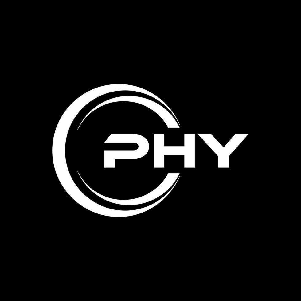 PHY Letter Logo Design, Inspiration for a Unique Identity. Modern Elegance and Creative Design. Watermark Your Success with the Striking this Logo. vector