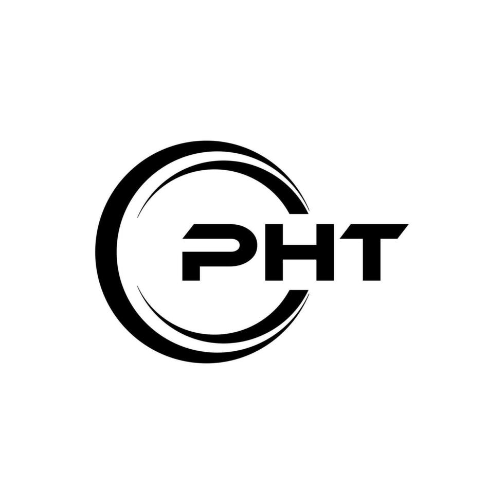 PHT Letter Logo Design, Inspiration for a Unique Identity. Modern Elegance and Creative Design. Watermark Your Success with the Striking this Logo. vector