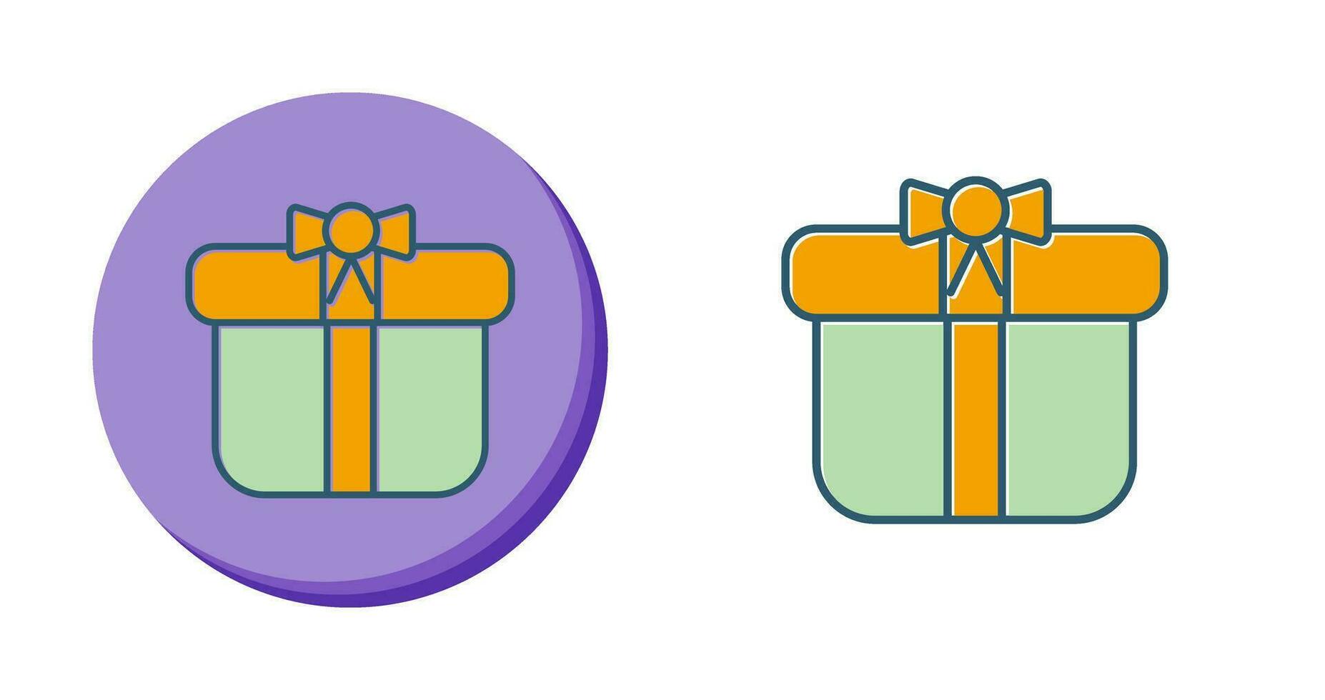 icono de vector de caja de regalo