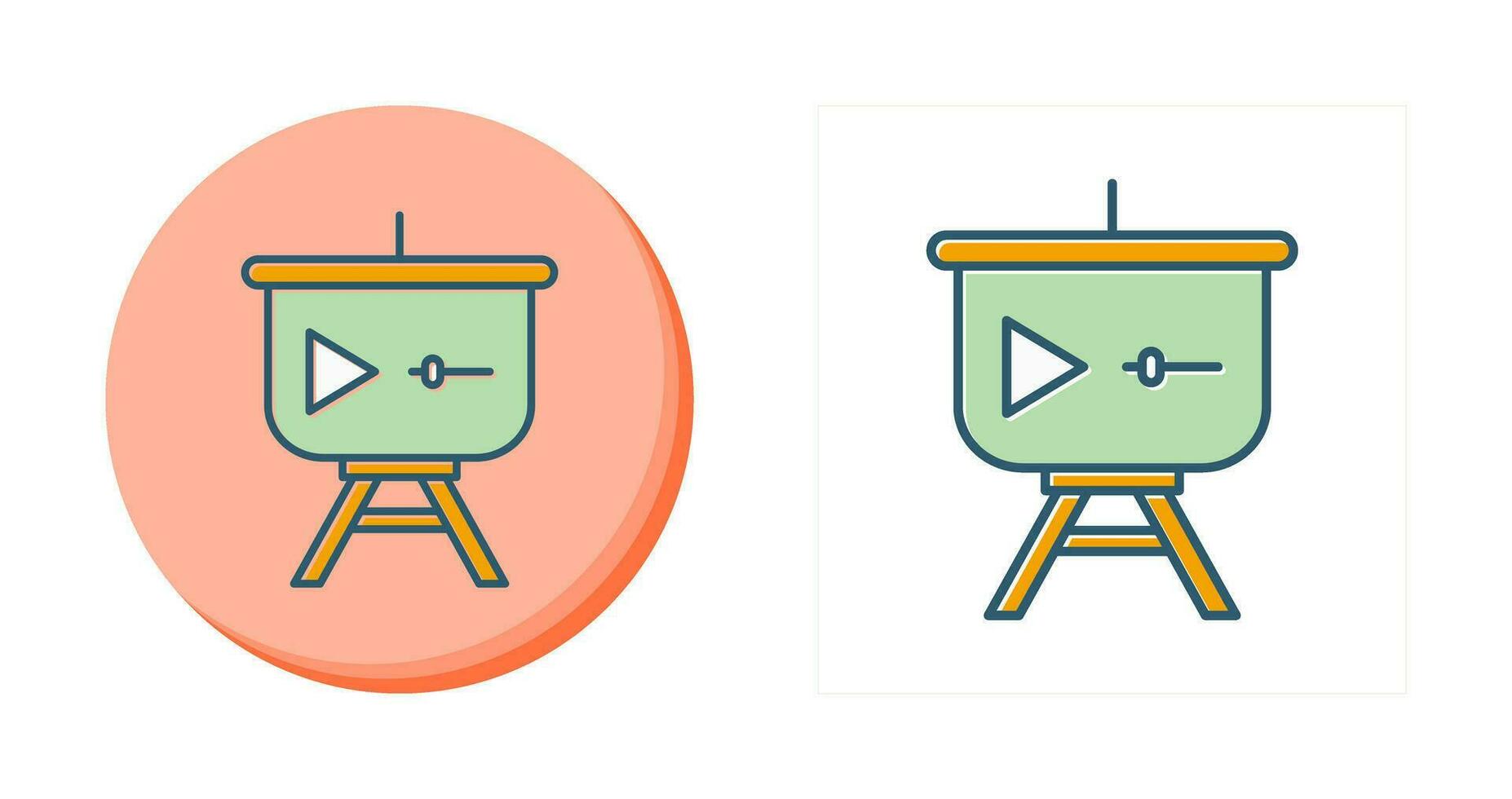 Video Presentation Vector Icon