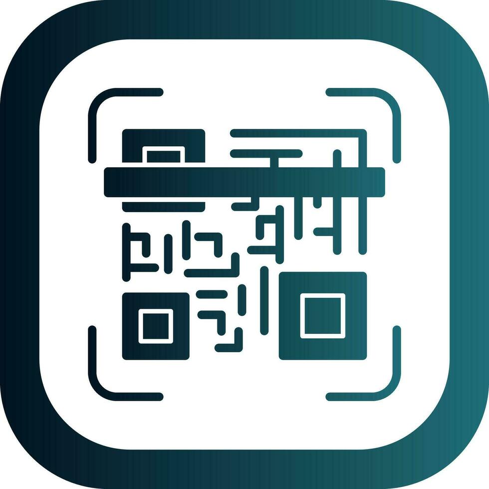 Qr code scan Vector Icon Design