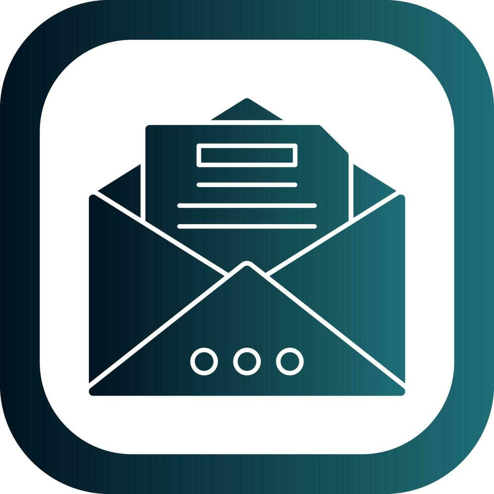 Open mail Vector Icon Design