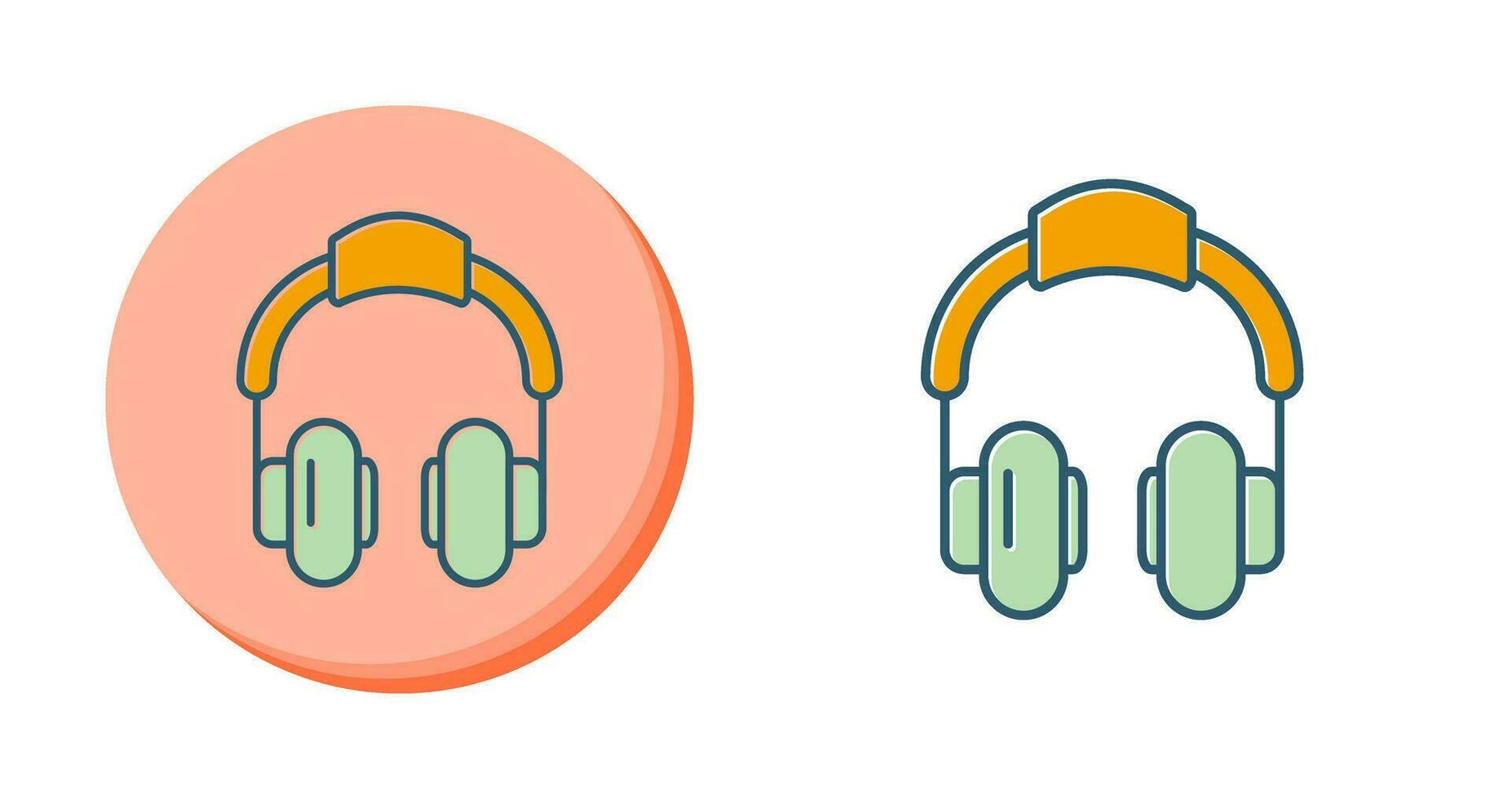 icono de vector de auriculares