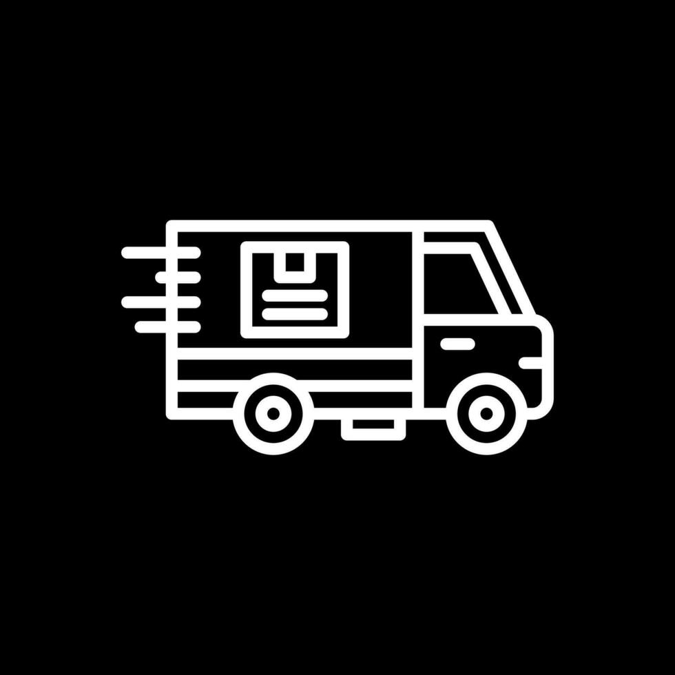 Delivery Truck Vector Icon Design