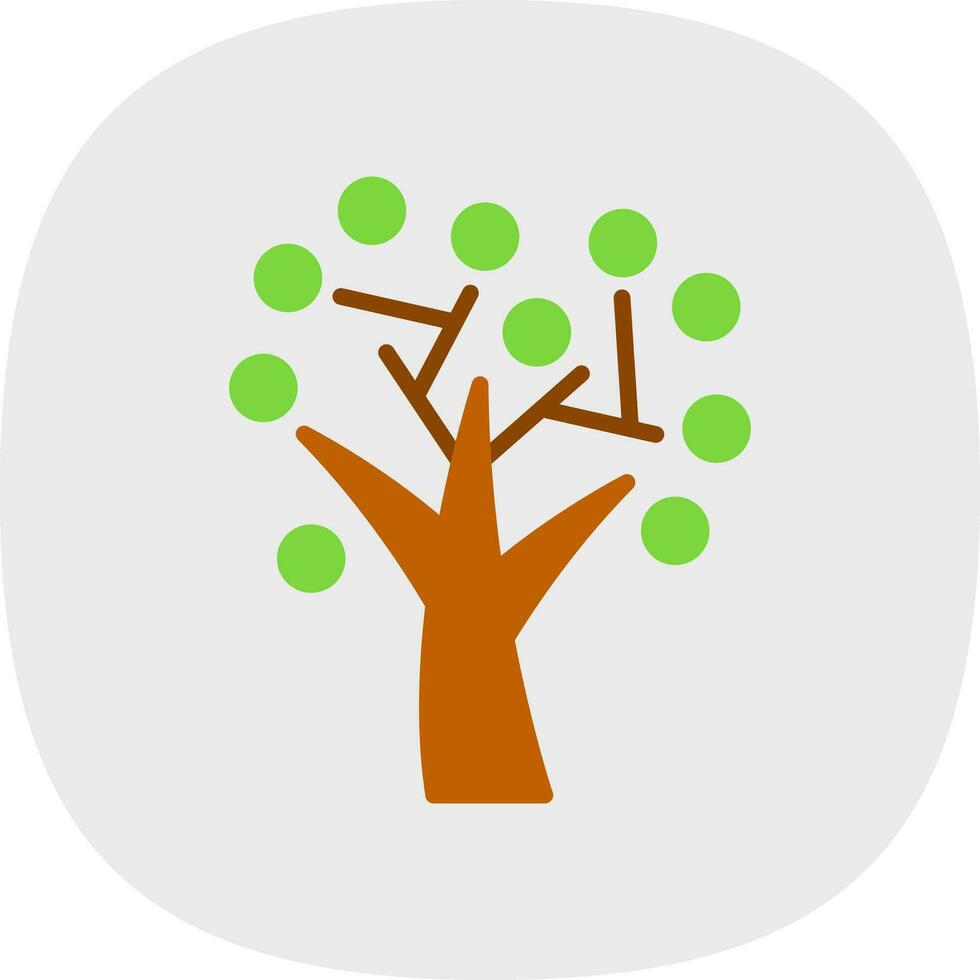 otoño árbol vector icono diseño