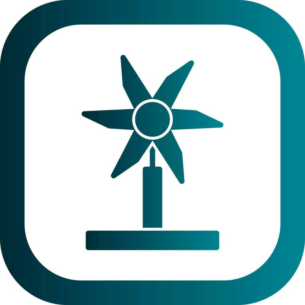 Wind Turbine Vector Icon Design