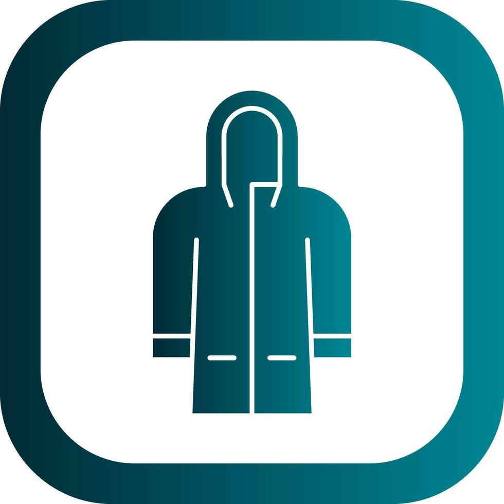 Raincoat Vector Icon Design