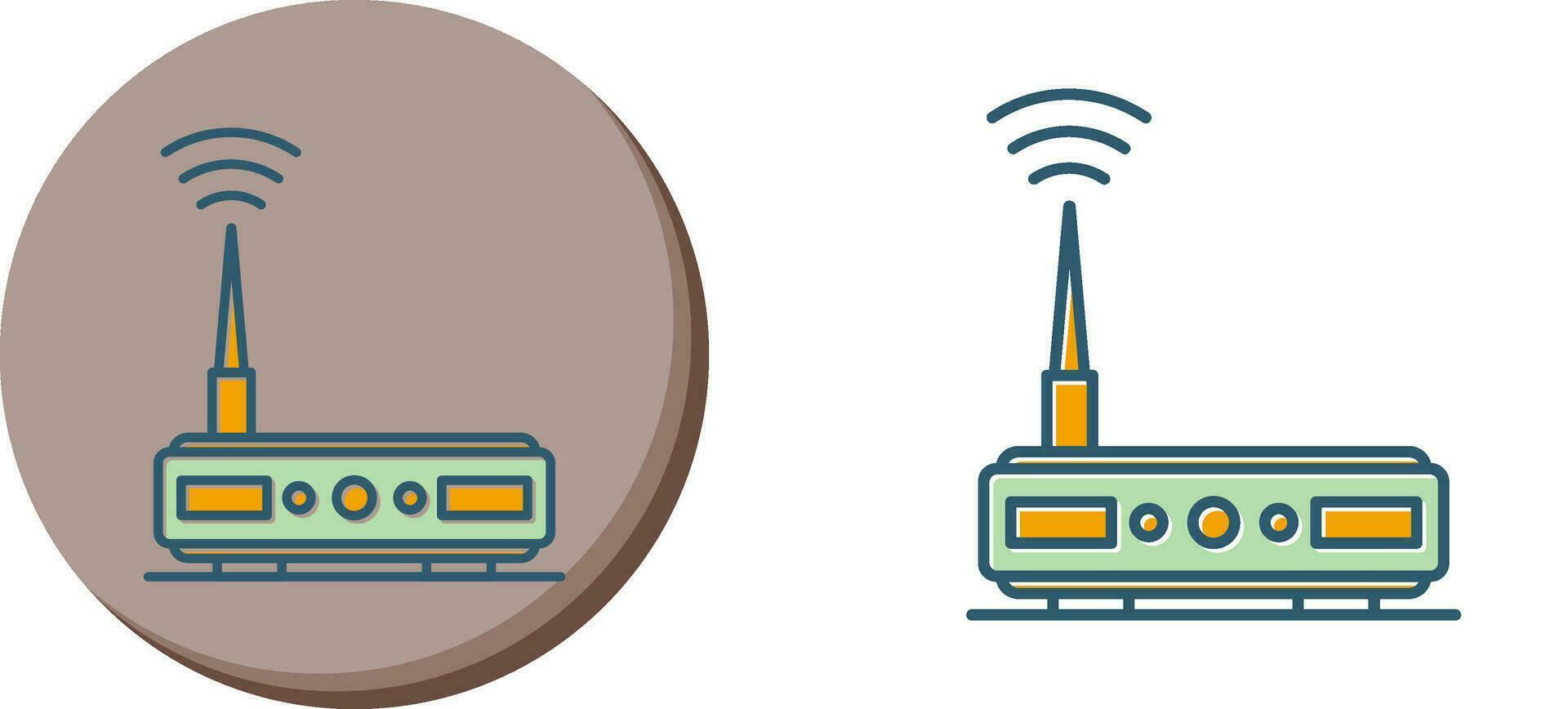 icono de vector de enrutador wifi