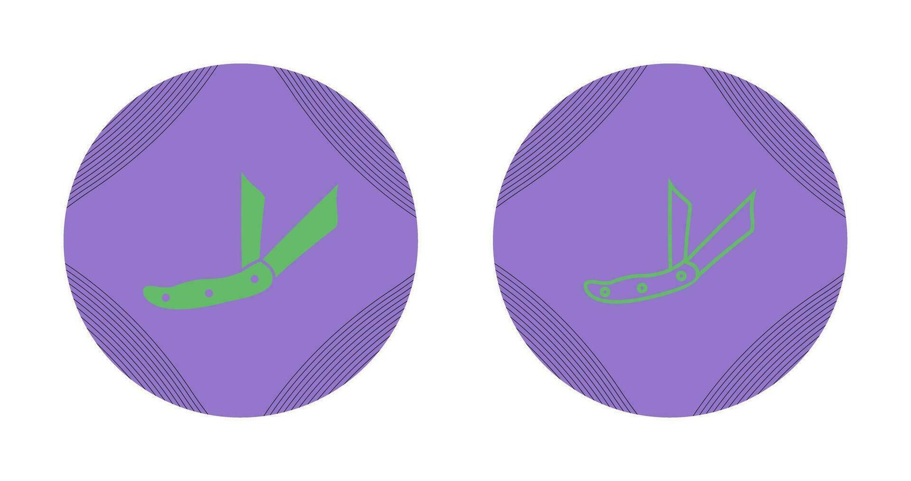 Ranger Pocket Knife Vector Icon