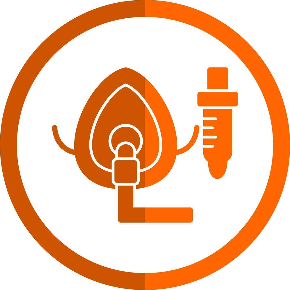 Oxygen Mask Vector Icon Design